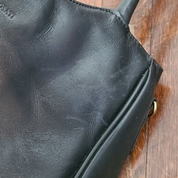 Renzo Rosati Italy Black Vegan Leather Handbag - Picture 12 of 15